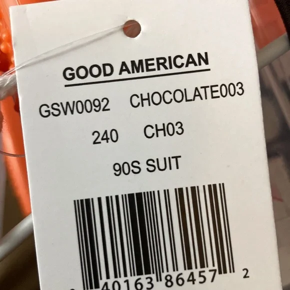 GOOD AMERICAN Sparkle Sleeveless Bodysuit Size 2. Rare! Brown & Gold - Picture 9 of 9